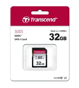 Карта памяти Transcend 300S 32Gb SDHC UHS-I U1 (95/45 MB/s) 