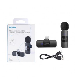 Микрофонная Беспроводная Система Boya BY-V10 Сверхкомпактная 2,4ГГц USB-C