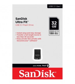 Флешка SanDisk 32GB Ultra Fit (Z430) USB 3.1, черный 