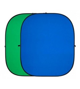 Фон FUJIMI FJ706 GB 180 х 210 см, хромакей, складной, синий / зеленый 