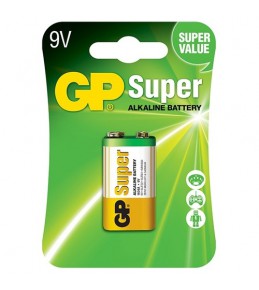 Батарейка алкалиновая GP 6LF22 (6LR61) Super Alkaline 9V (Крона)