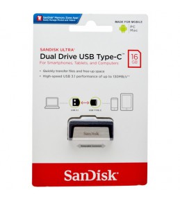 Флешка SanDisk Ultra Dual Type-C 16GB 
