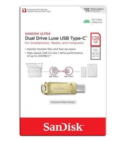 Флеш накопитель SanDisk Ultra Dual Drive Luxe USB 3.2 Gen1 Type-C/USB-A 128GB