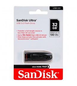 Флешка Sandisk Ultra 32Gb USB 3.0 130 МБ/с 