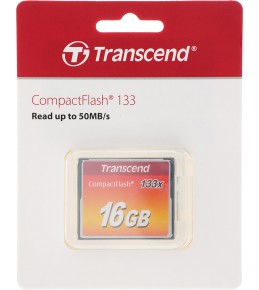 Карта памяти CompactFlash (Type I) Transcend 16 ГБ (TS16GCF133)