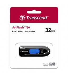 Флешка Transcend 32GB JetFlash 790K black USB 3.1 Gen1(90Mb/s)