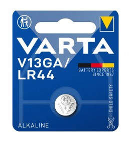 Батарейка VARTA LR44, A76, LR1154, G13, 357A, AG13 щелочная (алкалиновая), 1 шт